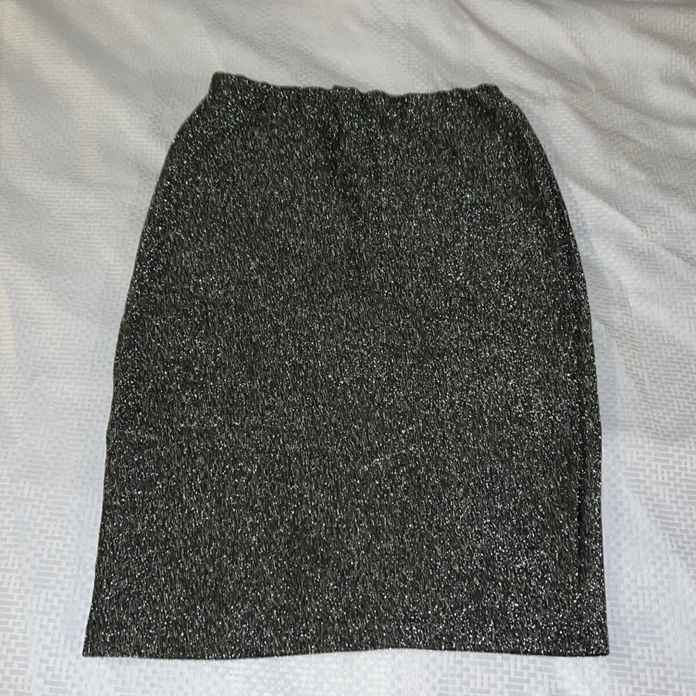 Grey glitter skirt